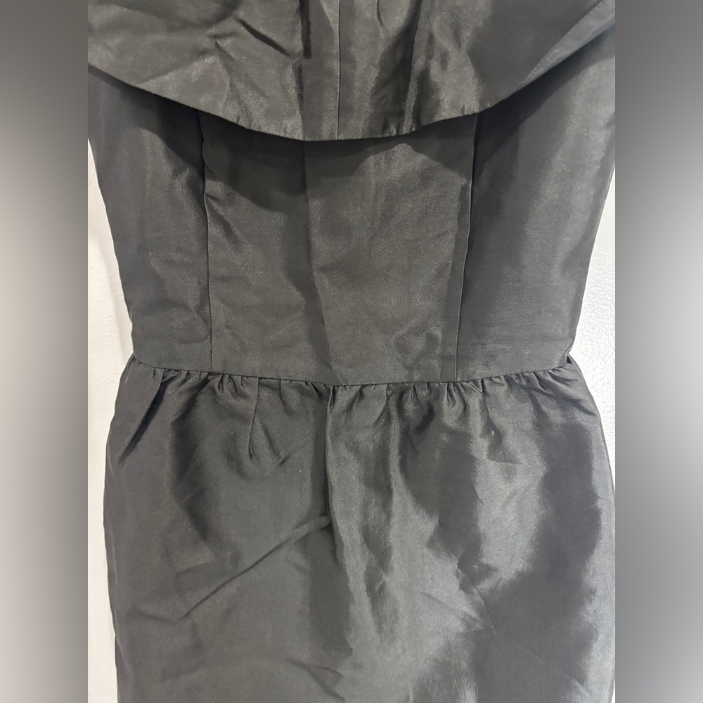 REISS UK 6 US 2 Party Dress Boho Festival Chic Party Black  Metallic Boatneck - Picture 13 of 14